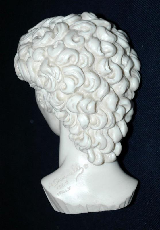 A. Giannelli Signed Bust of David 1965