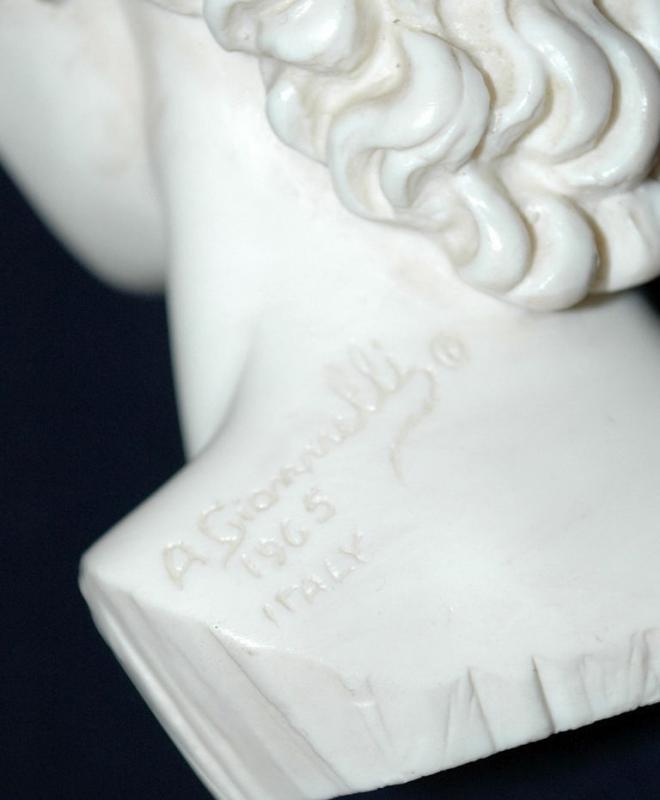 A. Giannelli Signed Bust of David 1965