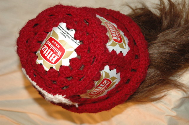 Blitz Weinhard Crochet Beer Can Hat