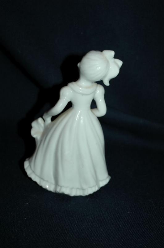 Lefton By Marika White Porcelain Girl with Parasol