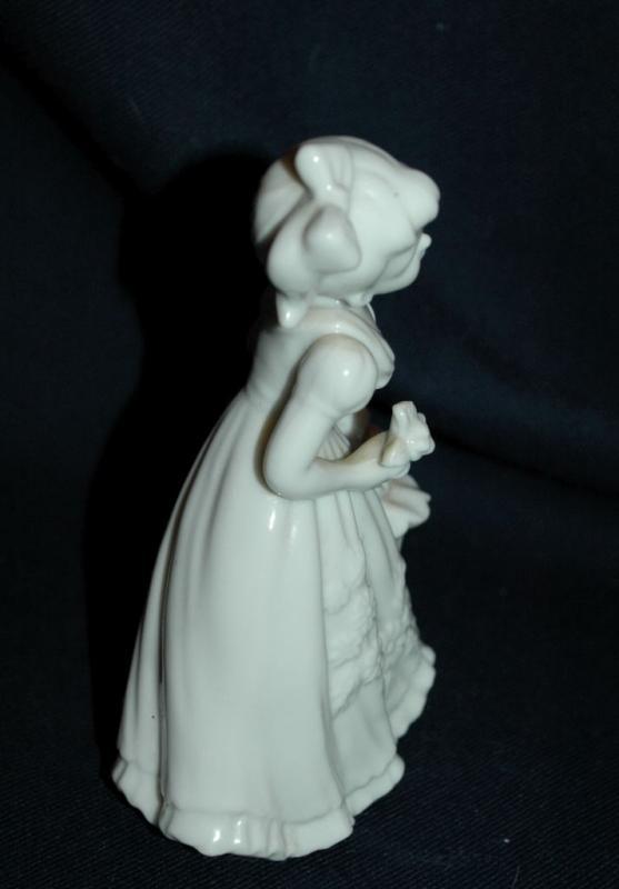 Lefton By Marika White Porcelain Girl with Parasol