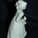 Lefton By Marika White Porcelain Girl with Parasol