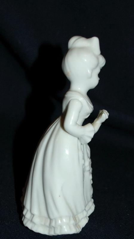 Lefton By Marika White Porcelain Girl with Purse