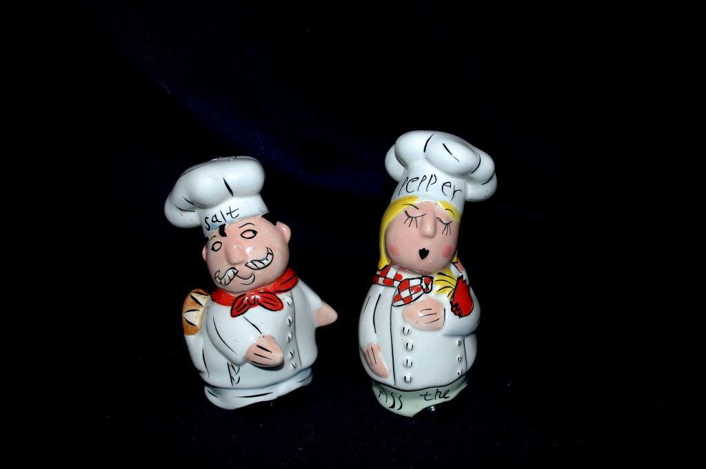 Hug the Chef & Kiss the Cook Salt & Pepper Shakers