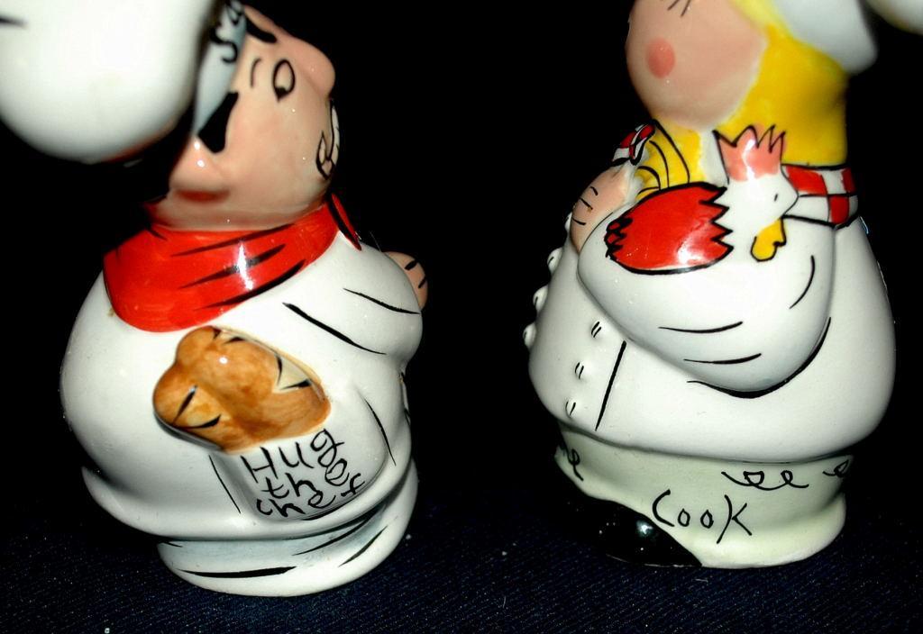 Hug the Chef & Kiss the Cook Salt & Pepper Shakers