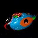 Mexican Talavera Story Fish Sun Pottery Sculpture Decor Hand Painted