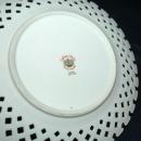 Lefton Reticulated Plate with Hand Painted Rose and Buds
