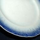 La Francaise Porcelain Flow Blue Plate