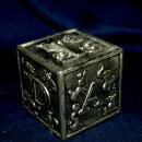ABC 123 Block Silver Plated Coin Bank - Raimond Japan Vintage