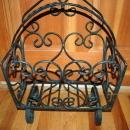 Wrought Iron Magazine, Newspaper Stand, Rack , heavy duty with large capacity