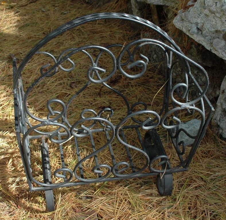 Wrought Iron Magazine, Newspaper Stand, Rack , heavy duty with large capacity
