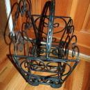 Wrought Iron Magazine, Newspaper Stand, Rack , heavy duty with large capacity