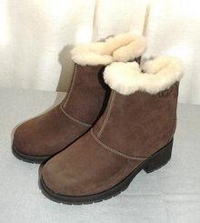 Girl's UGG Shearling zip up Ankle Booties sz 3 GIRLS YOUTH