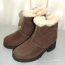 Girl's UGG Shearling zip up Ankle Booties sz 3 GIRLS YOUTH