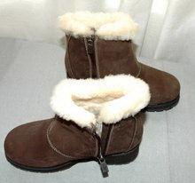 Girl's UGG Shearling zip up Ankle Booties sz 3 GIRLS YOUTH
