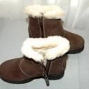 Girl's UGG Shearling zip up Ankle Booties sz 3 GIRLS YOUTH