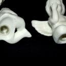 Pair of White Porcelain Cherub Angel Salt Pepper Shakers