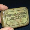 Antique French Tin Glycerin Suppositories
