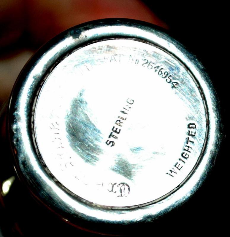 Sterling Silver, Crest Silver Manufacturing Co. Salt Pepper Shakers