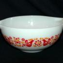 Vintage Pyrex Cinderella Friendship Bird pattern 2 1/2quart #443 mixing bowl