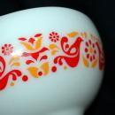 Vintage Pyrex Cinderella Friendship Bird pattern 2 1/2quart #443 mixing bowl