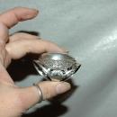 Sterling Turquoise Ring, Enormous, Oversized, Handcrafted