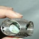 Sterling Turquoise Ring, Enormous, Oversized, Handcrafted