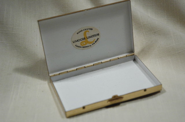 Hand Crafted Limoges Limited Palm Tree Sunset Box