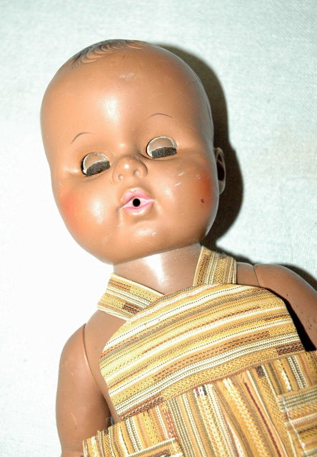 Vintage Black Brown Baby Doll ~ African American ?~