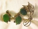 Sorrento Vermeil Sterling Silver & Jade Set