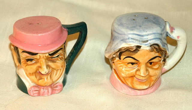 Toby Mug Salt and Pepper Shakers * VINTAGE*