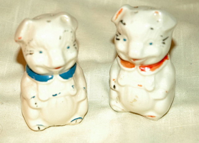 Vintage Pig Salt and Pepper Shakers