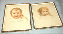 Two Baby Pictures in pastels