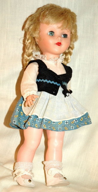 1962 Jolly Toy Inc. Scandinavian Girl Doll Orig clothes