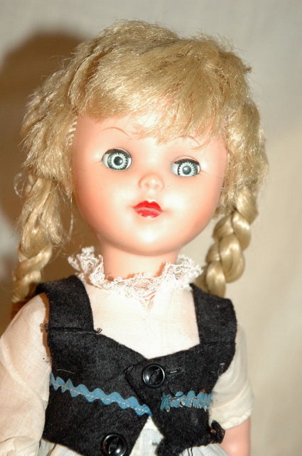 1962 Jolly Toy Inc. Scandinavian Girl Doll Orig clothes