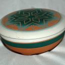 LAKOTA SIOUX INDIAN POTTERY BOWL & LID HAND CRAFTED BY HIGH ELK