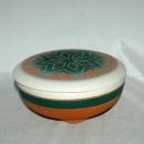 LAKOTA SIOUX INDIAN POTTERY BOWL & LID HAND CRAFTED BY HIGH ELK