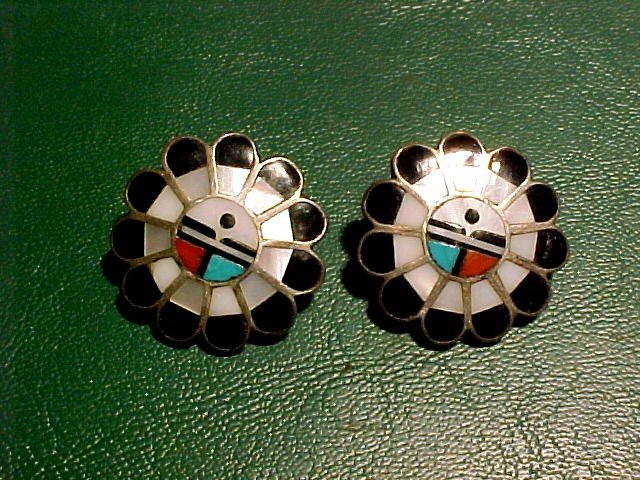 Fred Harvey Era hand Crafted Earrings