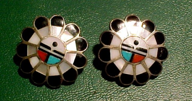 Fred Harvey Era hand Crafted Earrings