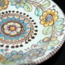 VINCENZO PINTO VIETRE Hand painted Majolica Compote, 19th Century Italian