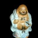 Small Ceramic Porcelain Fat Buddha Figurine