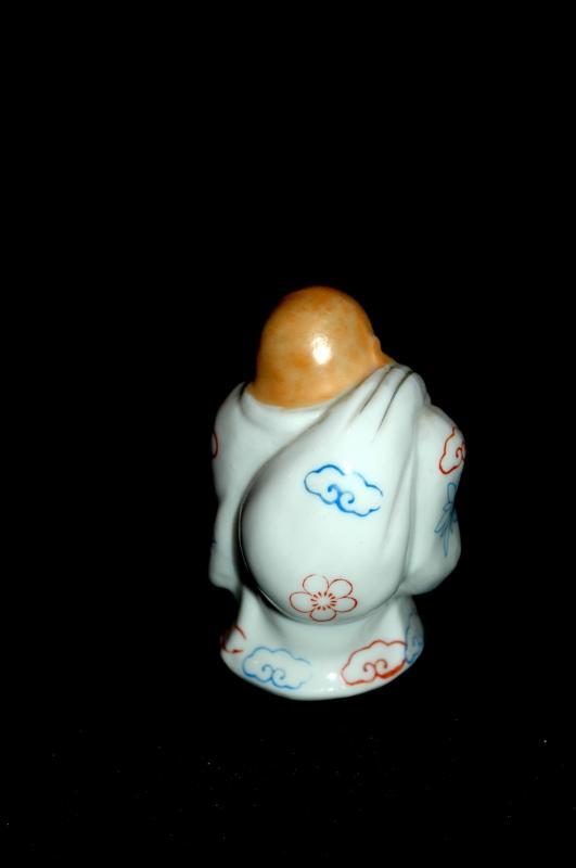 Small Ceramic Porcelain Fat Buddha Figurine