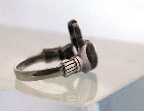 Irish Claddagh Ring, Sterling Silver & Amethyst Heart hand crafted in Ireland