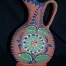 Mexico Tonala un-burnished opaque pottery water pitcher circa 1940's
