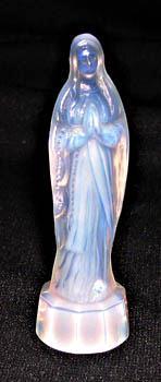 Sabino Art glass Opalescent Crystal Madonna Sculpture