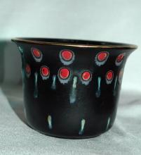 Gouda Pottery Zwaro Black Matte Vase Holland