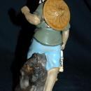Large VINTAGE Chinese MUDMAN CLAY SCULPTURE Shekwan Ceramics