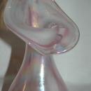 Jack in the Pulpit Vase Art Glass Vase , Mt. Saint Helen's Ash- Glass Eye Studio / Hand Blown Iridescent Pinks