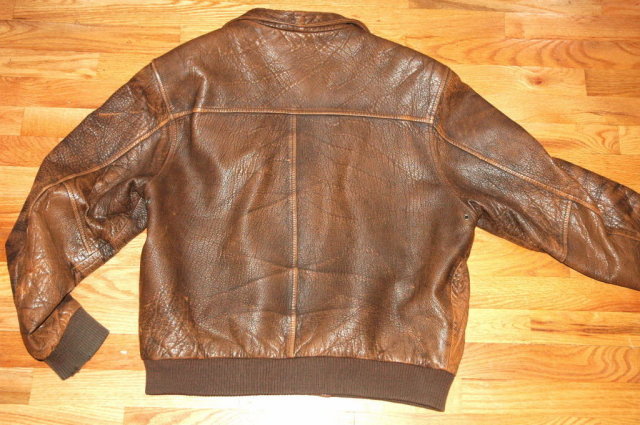 Brown Leather Flight Jacket or Bomber Jacket