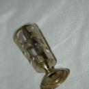 6 Fancy Mexican Silver over Glass Cordials or Footed Shot Glasses